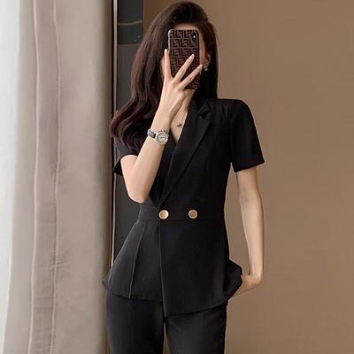 Women's Short Sleeve Business Suit Set