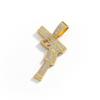 Alloy Necklace Hip Hop Pistol Necklace Creative Diamond Gun Trendy Men'S Jewelry Necklace Gift