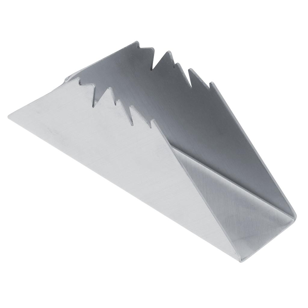 Triangular Napkin Holder Stainless Steel Stand Vertical Tissue Rack for Home Restaurant Hotel