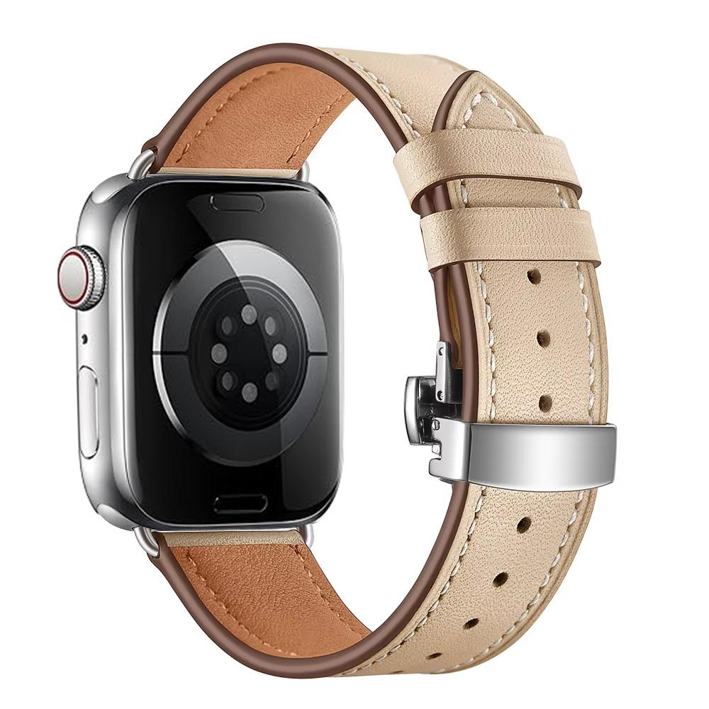 Genuine Leather Strap For Apple Watch Bands 46mm 45mm Ultra2 49mm 44mm 40 41 42mm Bracelet Correa iWatch Series 10 8 7 9 SE 6 5