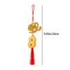 1 Stück 2024 Jahr des Drachen Vergoldeter Kunststoff Tierkreis Drachen Anhänger Glücksbringer Maskottchen Zuhause Auto Hängende Ornamente Neujahrsgeschenke