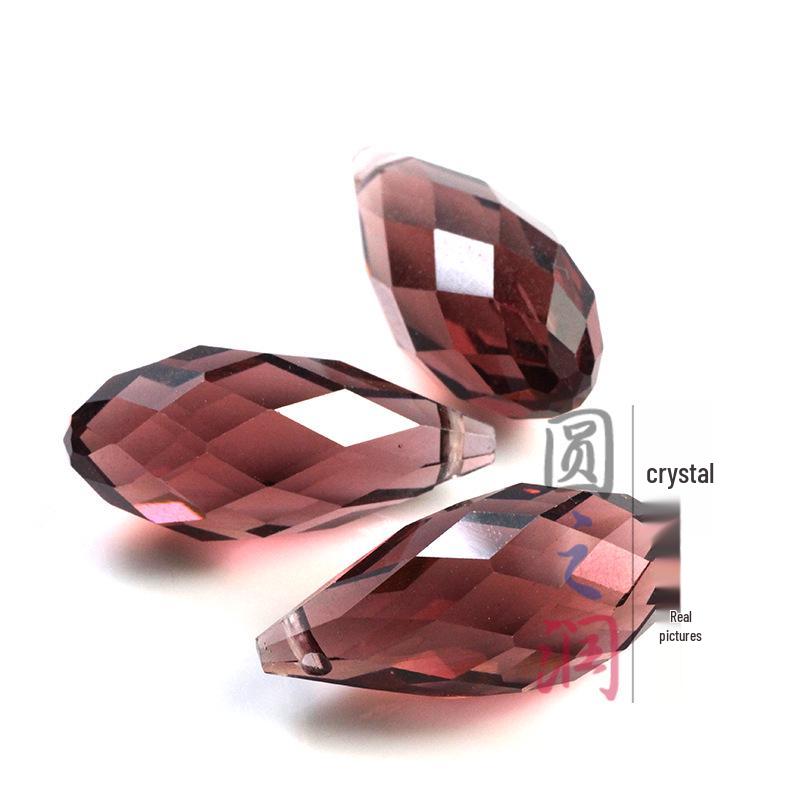 Crystal Glass Teardrop Beads 6x12MM Horizontal Hole for Handmade Jewelry DIY.