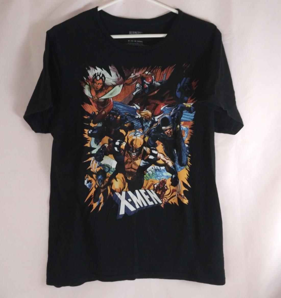 Marvel Comics X-Men Black Graphic T-Shirt Men s Size Medium 38/40 S