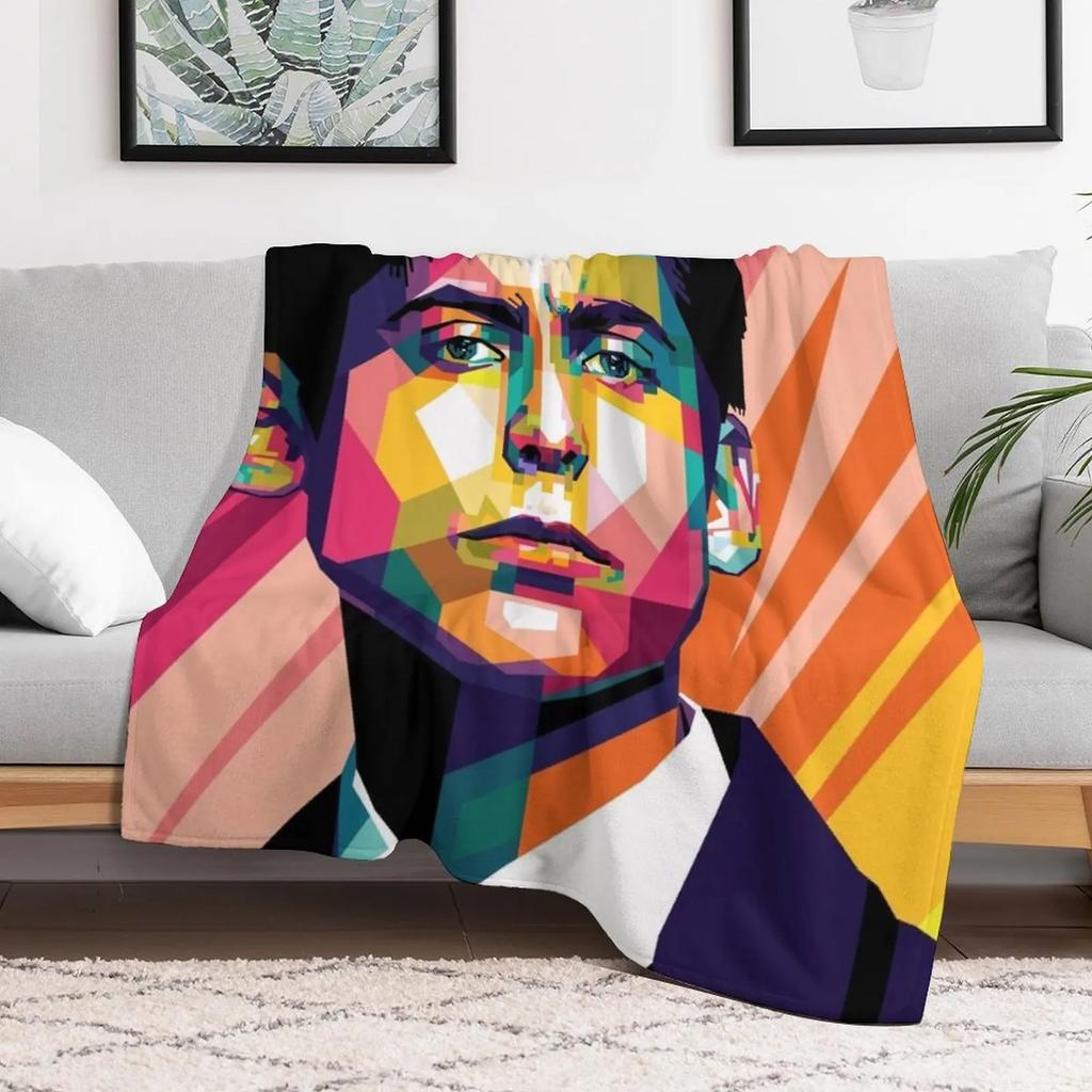 Number Five Throw Blanket Shaggy Furry Soft Blanket for Bedroom Living Room