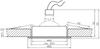 UA-01 STB/AL MR16 SAT black, tilting ceiling, aluminum