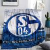 Couverture Flottante Imprimée Logo Schalke 04, jeté doux pour chambre à coucher canapé, lavable, produit dérivé pour fans, excellent cadeau.