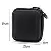Mini Zipper Earphone Case Black Protective Storage Case EVA Storage Box  Digital Accessories