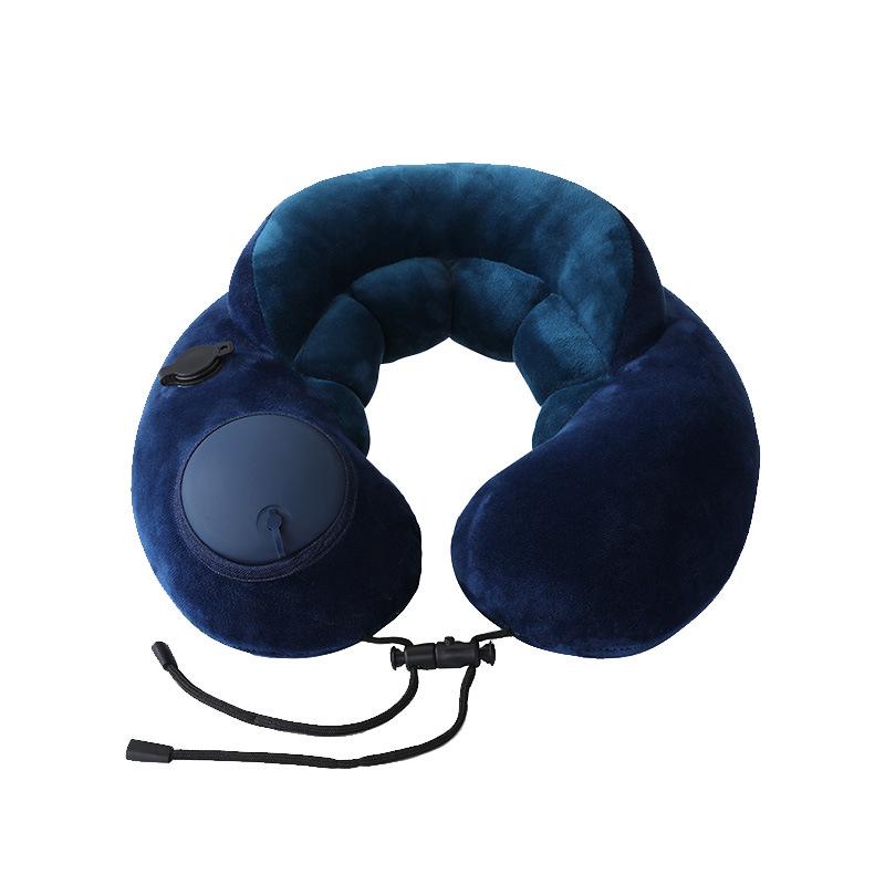 Inflatable Travel Pillow - U-shaped, Foldable Neck Support for Airplane, Car, Office & Outdoors