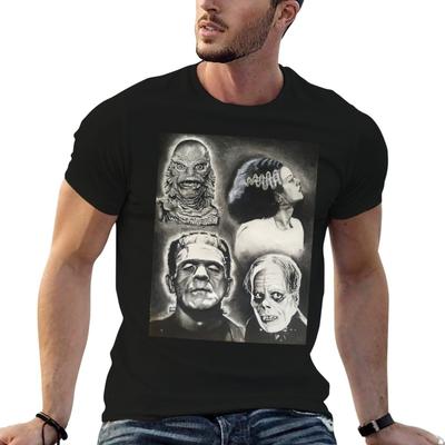 Classic Universal Monsters Tshirt Big Size Daily Wear Tshirt