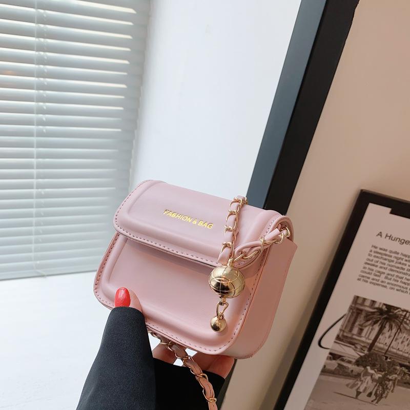 

Корейская версия мини-сумки женская летняя новая модная простая сумка-мессенджер текстура модная повседневная маленькая квадратная сумка розовый