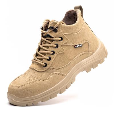 New Labor Insurance Shoes Men's Anti-smashing, Anti-piercing, Breathable and Lightweight Safety Shoes, Wear-resistant Soft-soled Work Shoes