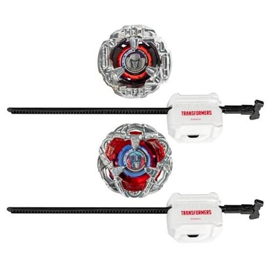 Beyblade X Transformer Collaboration Optimus Prime 4-60P vs Megatron 4-80B Multipack Set 2 Tops Launchers Boys Girls Aged 8