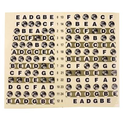 Guitar Fretboard Note Decals Fingerboard Frets Map Sticker for Beginner Learner