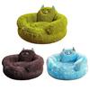 Plush Cat Calming Bed Dog Donut Raised Head And Bed with Cute Shape Neck Support Pads