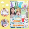 Artificial Cake Realistic Faux Leather Fake Bread Hamburger Simulation Toast Kitchen Toy Photography Prop