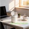 Round/Triangle Small Trash Can with Lid Non-slip Plastic Waste Bin Garbage Organizer  Car