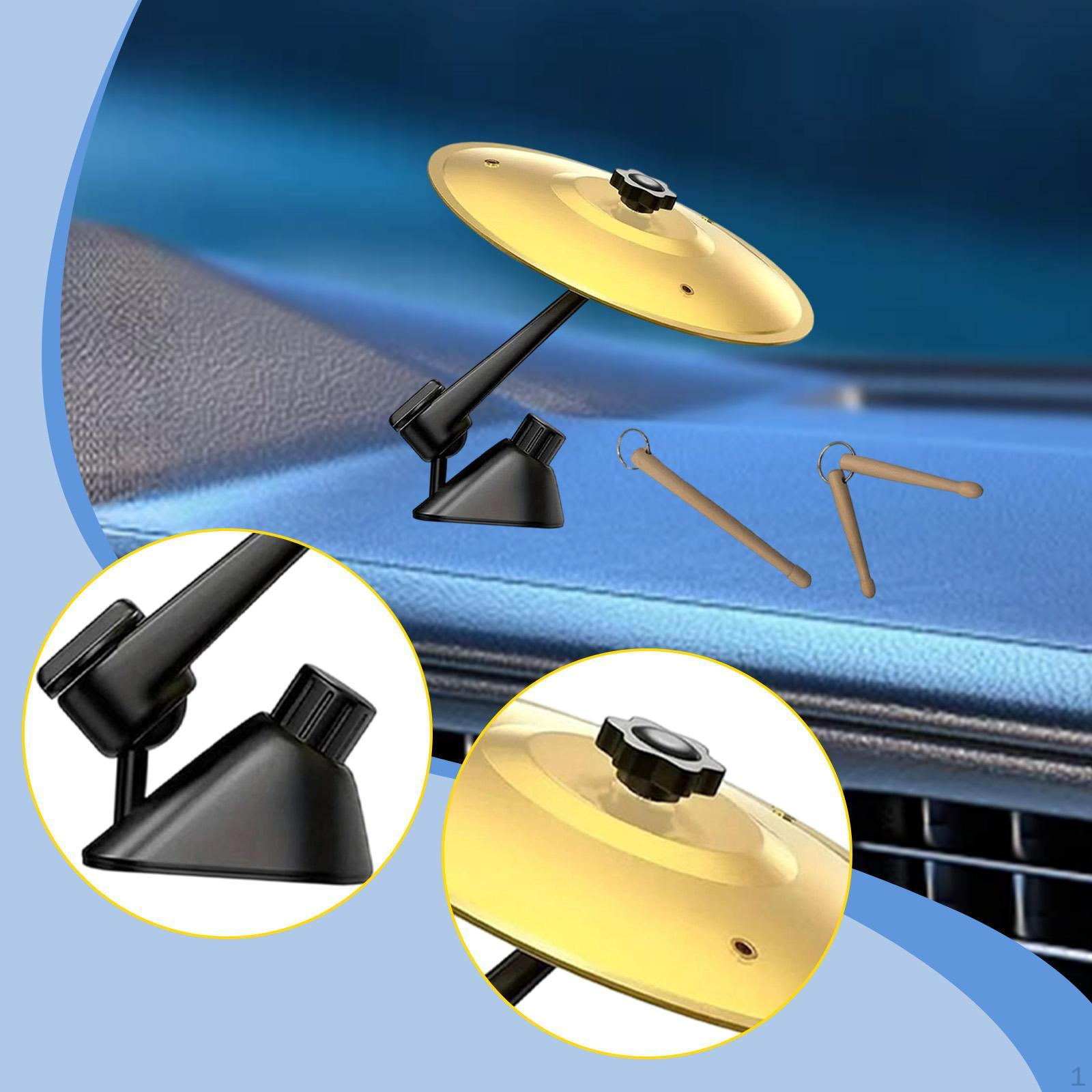 

Car Air Vent Cymbal, Mini Symbol, Drum, Fun Accessory, Compact Playful Instrument золотий