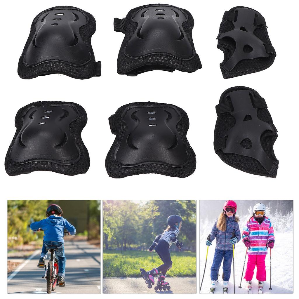 Kids Protective Gr Children Stylish Brthable Knee Pad Elbow Pad Hand Guard for Cycling Roller Skating