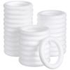 3 Stück Premium Weißer Schaumstoffring Kreisförmiger DIY Bastelring zum Kranzbinden Partydekorationen Hochzeit Valentinstag Handarbeiten