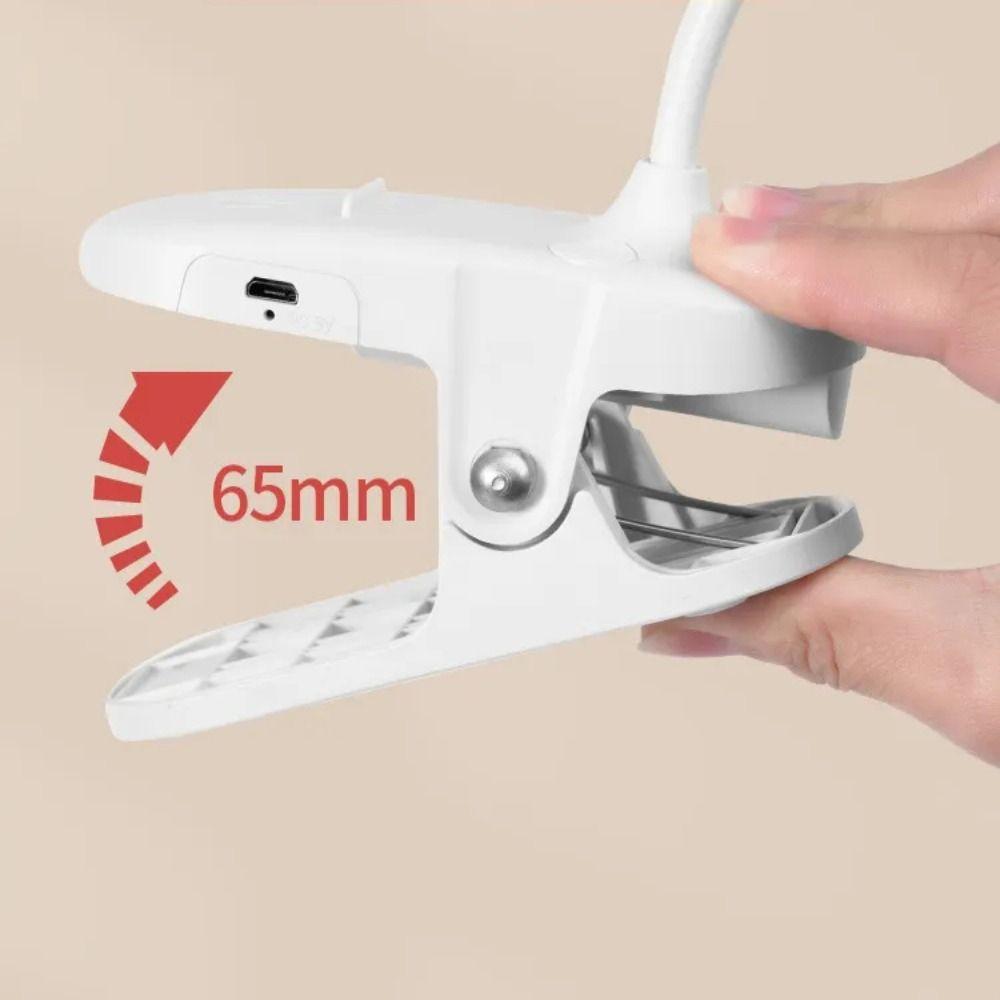 USB Charging Table Lamp With Clip LED Light Creative Reading Night Light  Bed