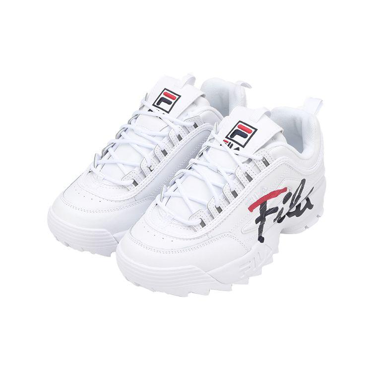 Fila Disruptor 2 Fabric Piele Sintetică Confortabile Joase Adidași Tip „Dad” Unisex Albi Negri Roșii 1FM00863_121