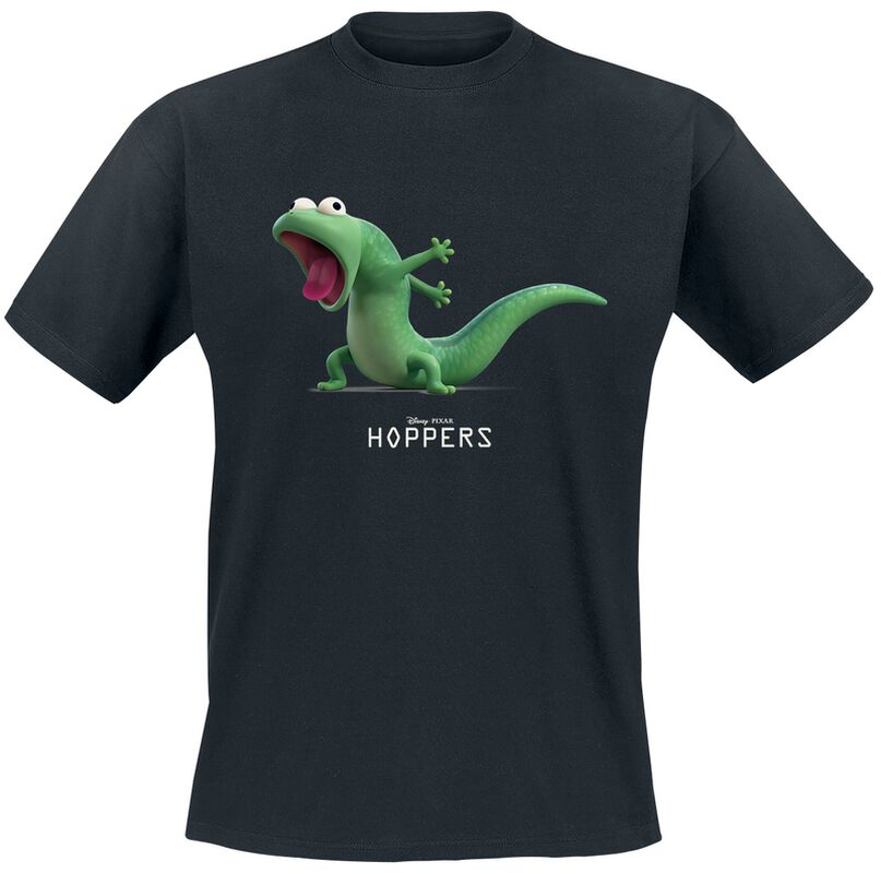 Cartoon Open Mouth Green Lizard With Bold Letter Print Tshirt Unisex Dark Gray Cotton Oneck Casual Short Sleeve Graphic Tee