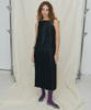 Mais Big Dot Pleated Maxi Dress / Black