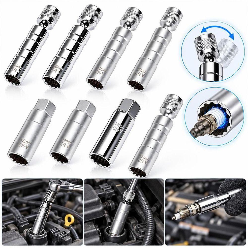 Universal Swivel Spark Plug Socket Magnetic Retainer Garage Tool New Mechanic Tool  Engine Service