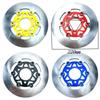 Universal 220*70mm 3 Hole Floating Disc Motorcycle Front Rear Brake Disc For Honda Yamaha RSZ JOG FORCE M3 Niu Scooter Dirt Bike