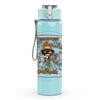 1PC Western Cowboy Circular Ornate Retro Print 750ml Portable Sports Water Bottle Leakproof Gym Outdoor Travel Drink Cup