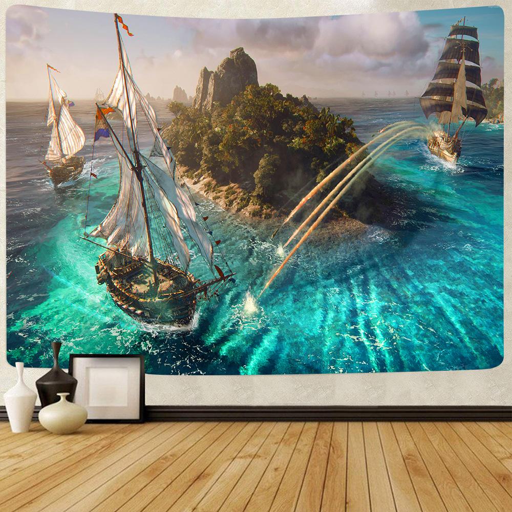 Barevné květinové rostlina tisk gobelín růže umění vzor gobelín domácí ložnice dekorativní gobelín