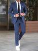 Completo formale da uomo slim fit: Giacca e Pantaloni Monocolore 2026