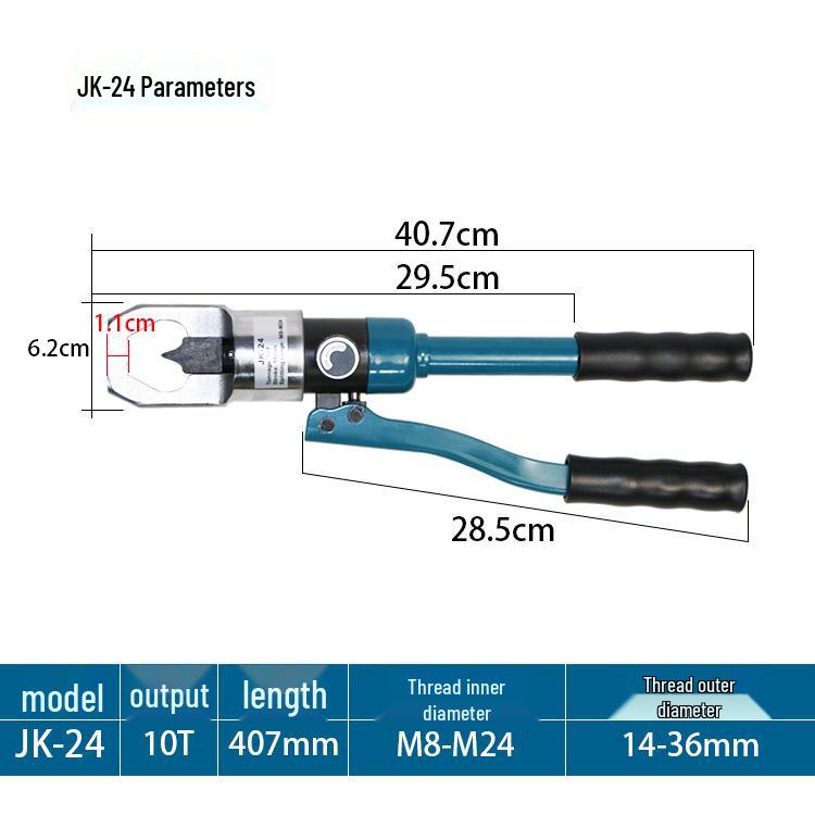 Hydraulic Nut Splitter JK-24/27: Rusted Nut and Screw Removal Tool