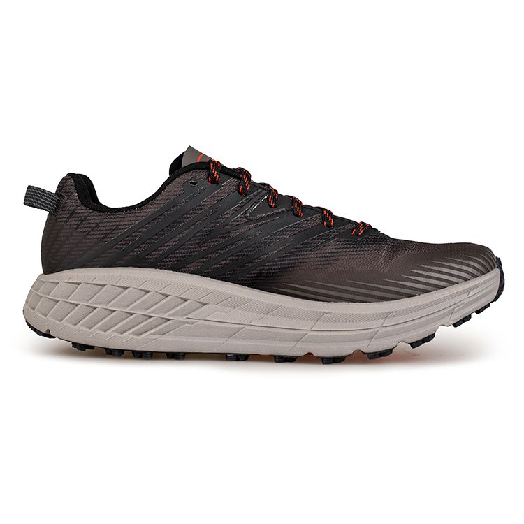 HOKA Speedgoat 4 Wide Dark Gull Grey Men Sneakers Anthracite 1106528-DGGA