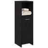 Black Oak Bathroom Cabinet 30 X 30 X 95 Cm Engineered Wood