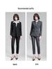 Women's Gray Double-Breasted Suit Set - 2025 Spring/Autumn British Style Formal Workwear