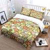 Cute Cat Pattern Three-Piece Set Exquisite Three-Piece Bedding Set Gift For Kids And Adults