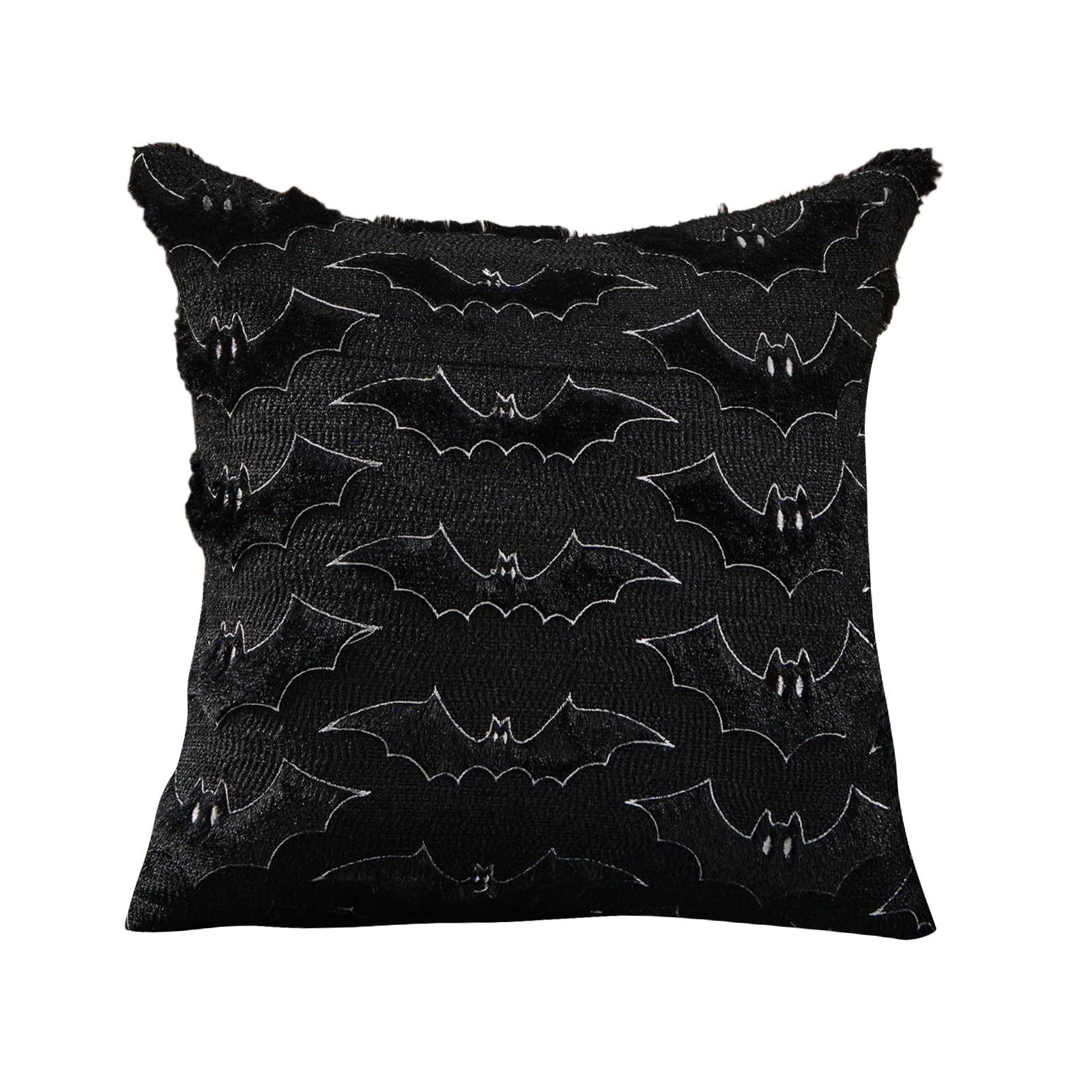 

Плюшевая наволочка с вышивкой тыквы, украшение на Хэллоуин One Size