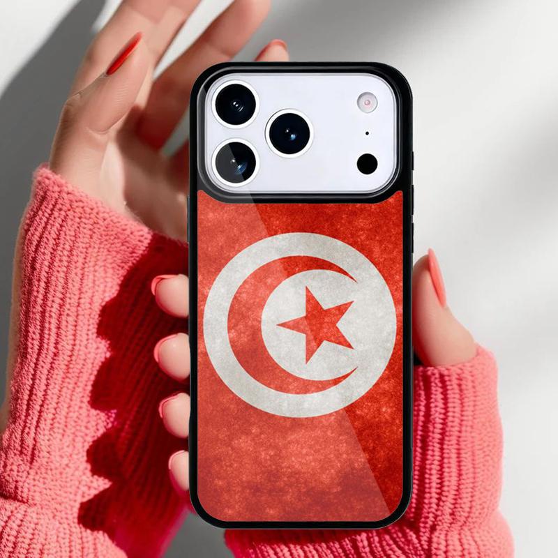 

Tunisia Flag Map Phone Case for iPhone 17 Air 16e 15 14 13 Pro Max Back Cover for 12 11 Pro Coque iPhone 16e
