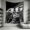 Rossi Force Wall Tapestry Aesthetic Wall Hanging Printed Fabric Blanket Decorative Tapestries for Bedroom Living Room Home Decor