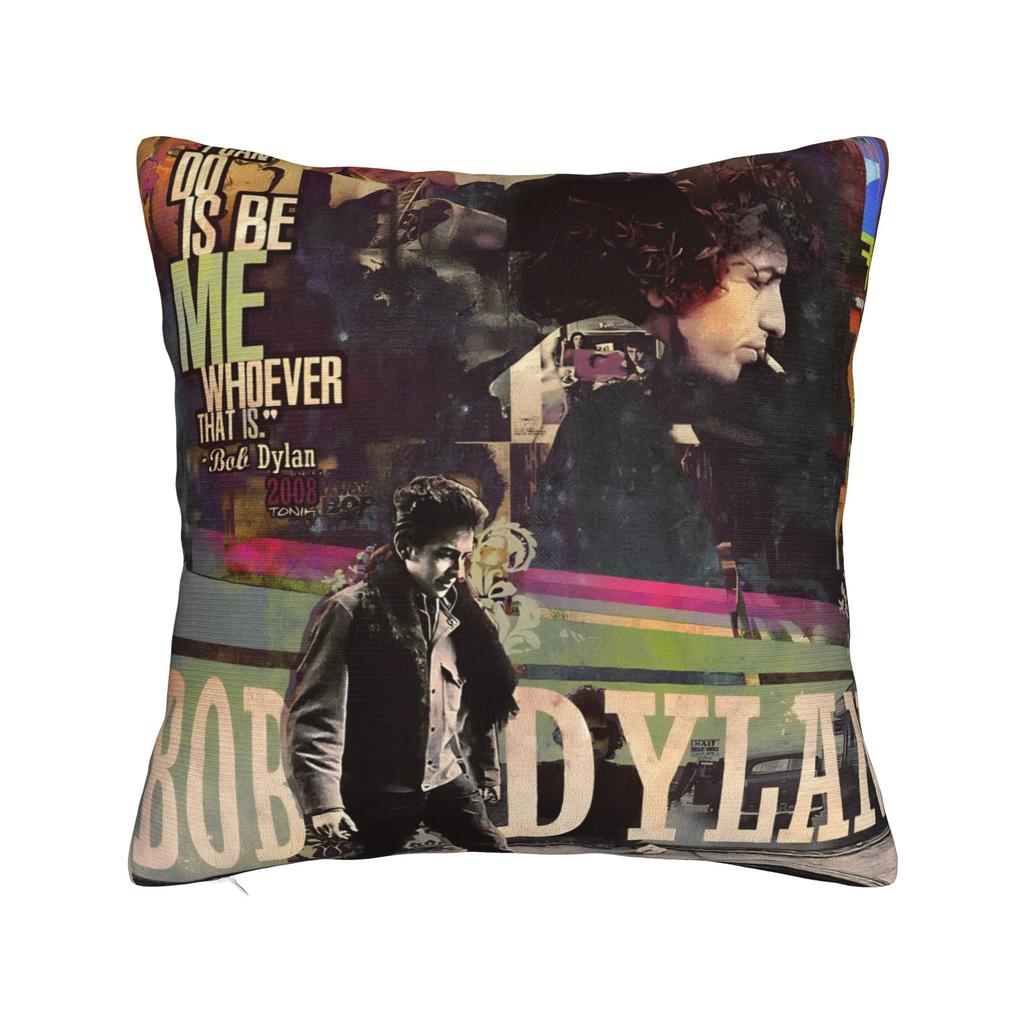 Decorative Pillow Cover Bob Dylan Singer Merch Seater Pillow Case Cover Zipper Multiple Sizes