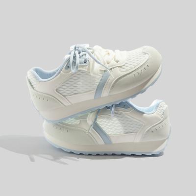 Leichte Dicksohlige Forrest Gump Schuhe Modische Sportschuhe Netzstoff Lässige Damenschuhe Allround-Weißschuhe