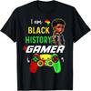 I'm Black History Month Gamer African American Gaming Boys T-Shirt