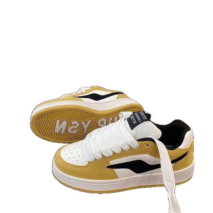2025 new high-value color matching breadboard shoes vibe wind outside wear board shoes versatile explosion super fire casual women