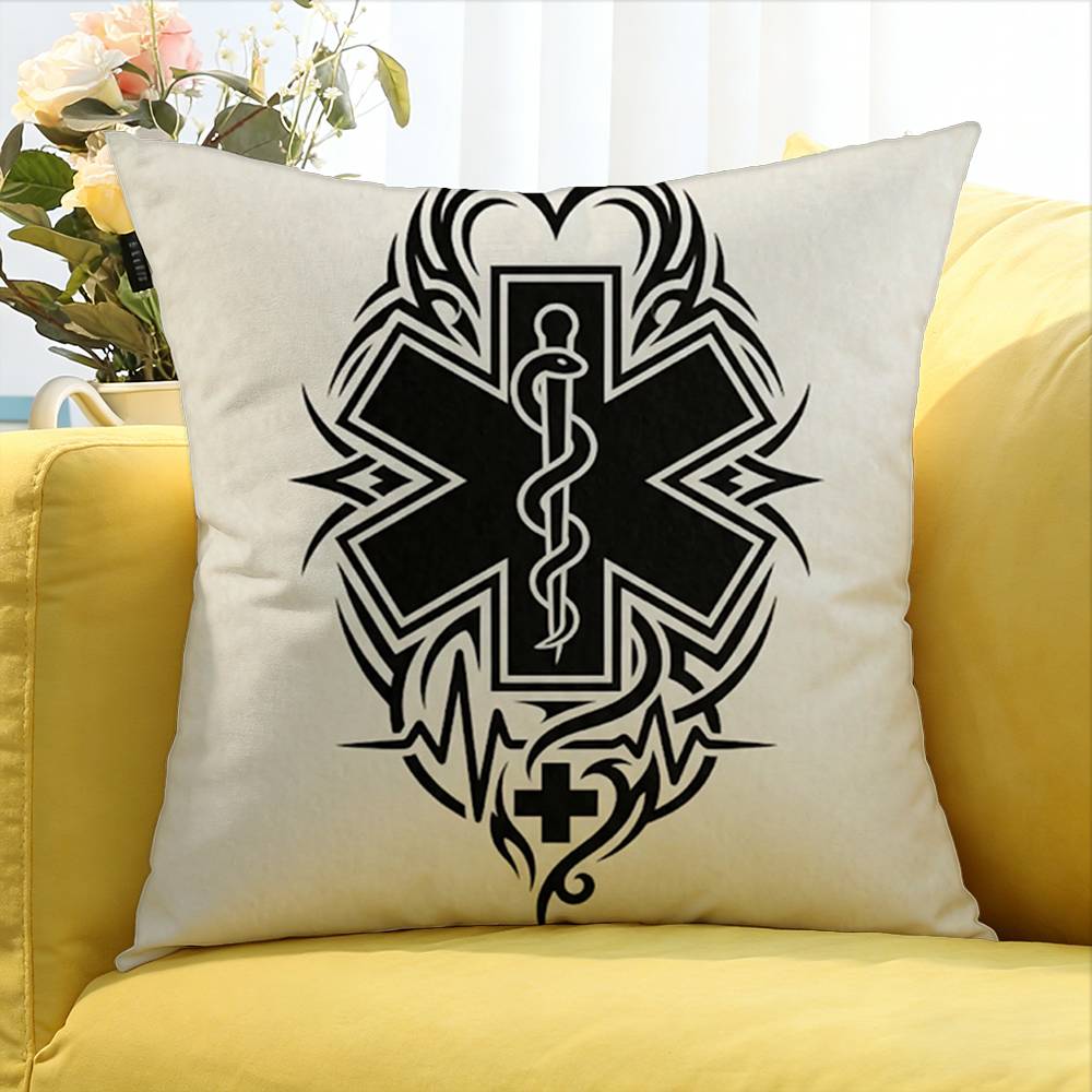 Star of Life World Various Sizes Square Pillow Case For Car Home Bedchamber Decor