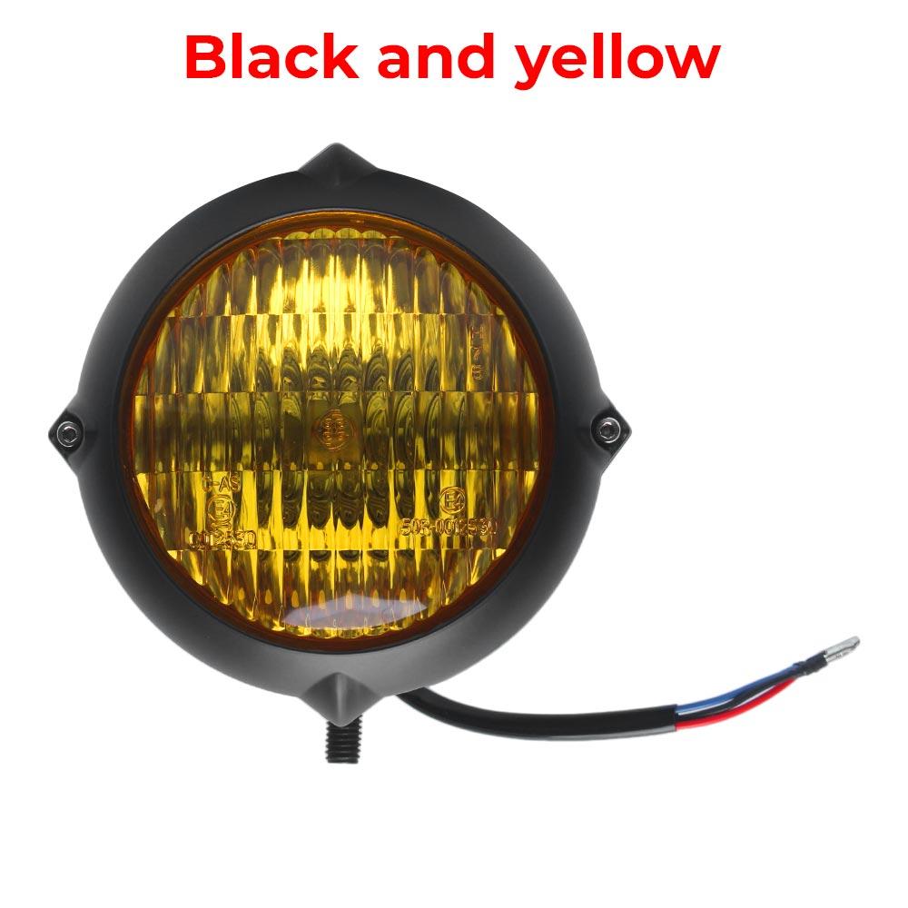 Motorcycle 4.5 inch Retro Headlight H4 Accessory Fit For Harley Kawasaki Honda Yamaha Suzuki Chopper Cafe Racer Bobber Cruiser