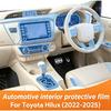 For Toyota Hilux 2022-2025 Car Interior TPU Protection Film Accessories Transparent PPF Gear Panel Center Console StickerGood Product