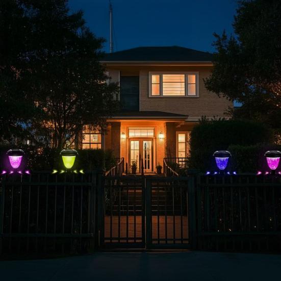Solar Pool Light Automatic ON/OFF Easy to Install Multipurpose LED Energy Saving Waterproof Deck Fence Light