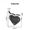 1Pc Romantic Solar Powered Car LED Heart Light, Color Changing Mood Lamp for Interior Decoration