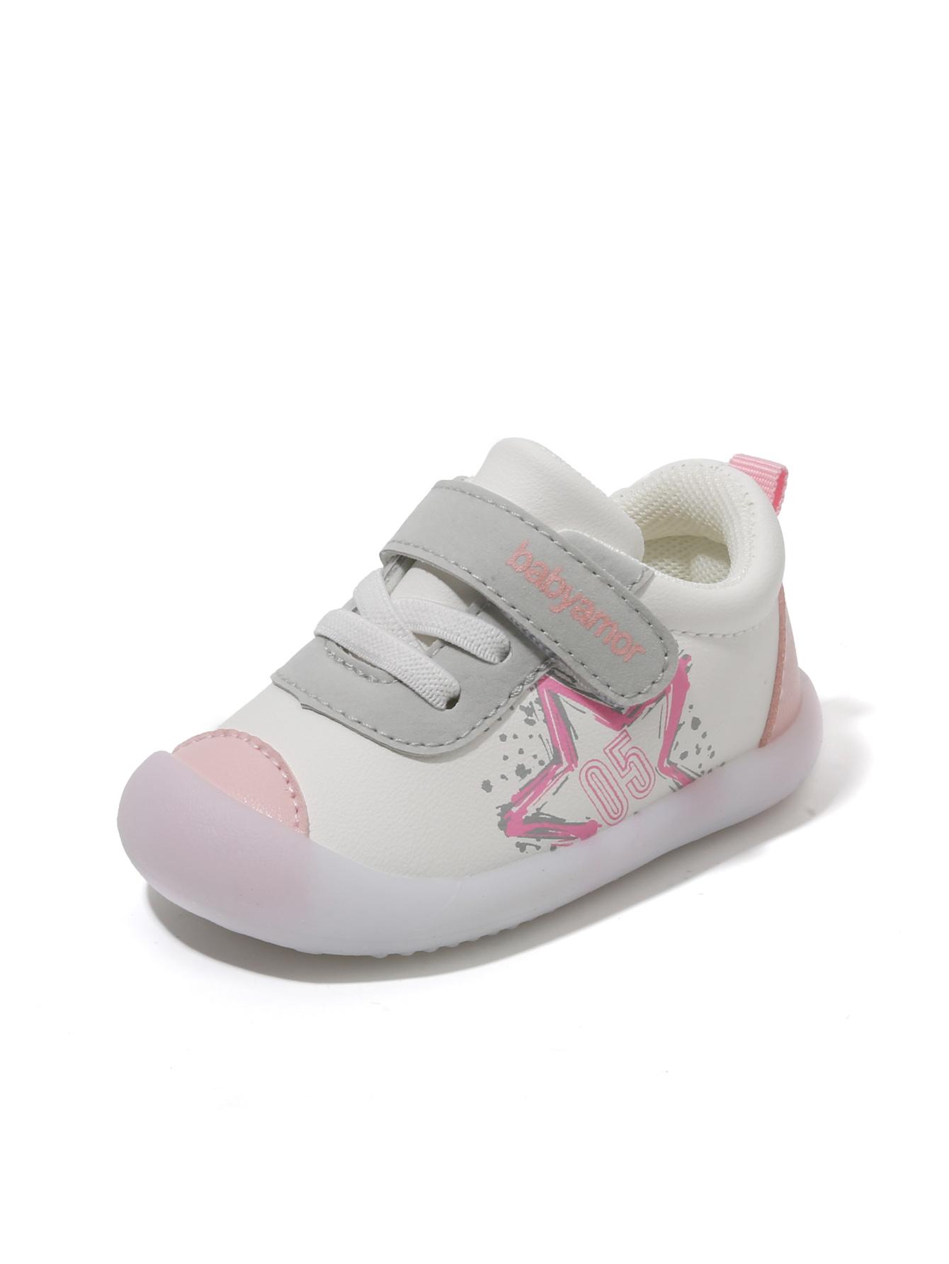 

Baby Boys Girls Stars Spring and Fall Toddler Shoes Waterproof Rubber Soles Non-slip Indoor and Outdoor Casual Sneakers 21